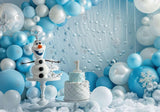 Blue Winter 1St Birthday Backdrop