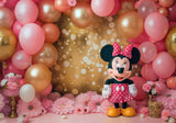 Pink Balloon Mouse Backdrop