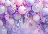 Purple Floral Dream Wall Backdrop