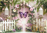 Fantasy Garden Butterfly Backdrop