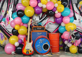 80'S Music Cake Smash Backdrop