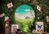 Wonderland Garden Cake Smash Backdrop