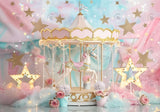 Magical Carousel Unicorn Backdrop