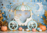 Carriage Pumpkin Star Backdrop