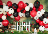 Garden Balloon Garland Ladybug Backdrop