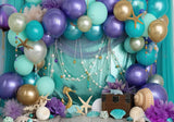 Under the Sea Shell Pearl Mermaid Backdrop