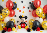 Cartoon Mouse Toy Birthday Party Decor Backdrop