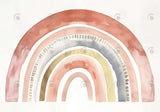 Watercolor Pastel Rainbow Arch Backdrop