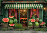 Summer Watermelon Shop Backdrop