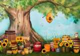 Bees And Honey Backdrop