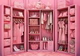 Fashion Pink Doll Wardrobe Backdrop