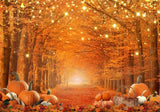 Fall Thanksgiving Day Forest Photography Backdrop