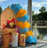 Allenjoy Winnie The Poor Birthday Party Decoration Arch Backdrop Cover Plinth Cylinder Pedestal Cover