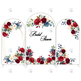 Allenjoy Rose Flora Flower Bridal Shower Party Arch Backdrop Wall Cloth  Cover