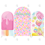 Allenjoy Sweet Donut Candy Theme Birthday Baby Shower Party Arch Backdrop Wall Cloth Cover