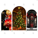 Allenjoy Merry Christmas Event Holiday Decoration Arch Backdrop Wall Cloth Cover