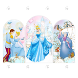 Allenjoy Cinderella Princess Birthday Party Arch Backdrop Wall Cloth Cover