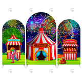 Allenjoy Circus Birthday Baby Shower Party Arch Backdrop Wall Cloth Cover