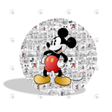 Allenjoy Comic Mickey Birthday Party Decoration Round Circle Backdrop Cover Plinth Cylinder Pedestal Cover