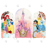 Allenjoy Princess Birthday Party Arch Backdrop Wall Cloth Cover