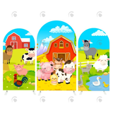 Allenjoy Farm Animal Them Barn Birthday Chiara Arch Backdrop Wall Cloth Cover