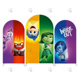 Allenjoy Inside Out Theme Birthday Party Arch Backdrop Wall Cloth Cover