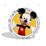 Allenjoy Mickey Birthday Party Decoration Round Circle Backdrop Cover Plinth Cylinder Pedestal Cloth Cover