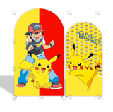 Allenjoy Pokemon Theme Birthday Party Arch Backdrop Wall Cloth Cover