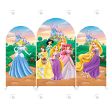 Allenjoy Disney Princess Birthday Party Arch Backdrop Wall Cloth Cover