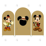 Allenjoy Mickey Minnie Safari Happy Birthday Party Arch Backdrop Wall Cloth Cover