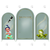 Allenjoy Baby Tiana Princess Birthday Baby Shower Party Arch Backdrop Wall Cloth Cover