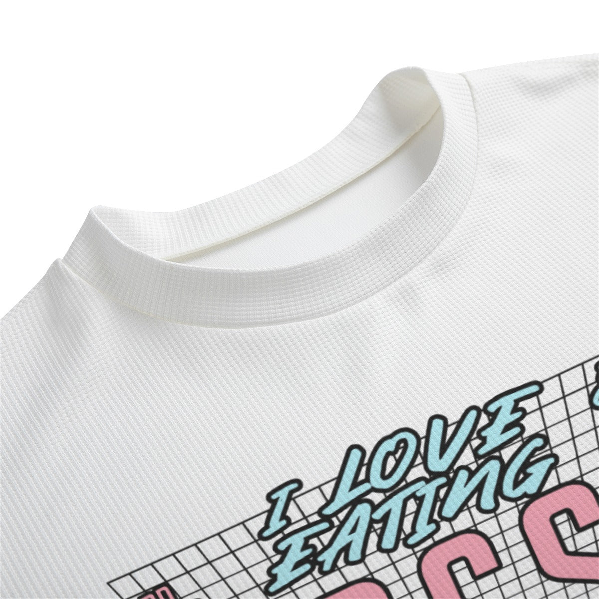 "I LOVE EATING junk food AND playing CLASSIC games" Unisex Drop-shoulder T-shirt