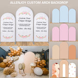 Allenjoy Custom Arched Wall Backdrop Covers Set for Birthday Party