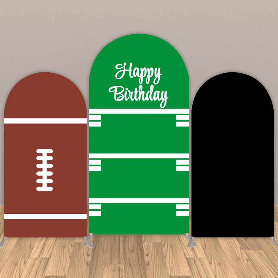 Allenjoy Football Custom Arched Wall Backdrop Covers Set for Birthday Party - Allenjoystudio