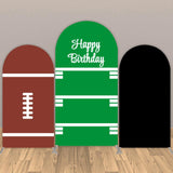 Allenjoy Football Custom Arched Wall Backdrop Covers Set for Birthday Party