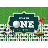 Allenjoy 1st One Golf Hole Backdrop for Baby Boys