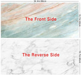 Allenjoy Double Side White Marble Matte Realistic Waterproof Paper Tabletop Backdrop - Allenjoystudio