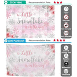 Allenjoy A Little Snowflake is on the way Backdrop for Baby Shower - Allenjoystudio