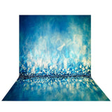 Allenjoy Abstract Blue Shiny Bokeh Glitter Dots Backdrop