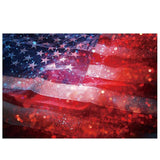 Allenjoy American Flag Backdrops Red Bokeh Backdrop