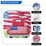 Allenjoy American flag Car Meadow Flower for July of 4th Independence Day - Allenjoystudio