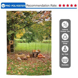 Allenjoy Marple Outdoor Pumpkin on Grass for Family Photography Backdrop - Allenjoystudio