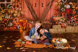 Allenjoy Autumn Kuraya Door Pumpkin Backdrop Hand-Painted for Thanksgivingday  Photography
