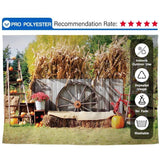 Allenjoy Thanksgiving Day Wheel Pumpkin Farm Harvest Backdrop - Allenjoystudio