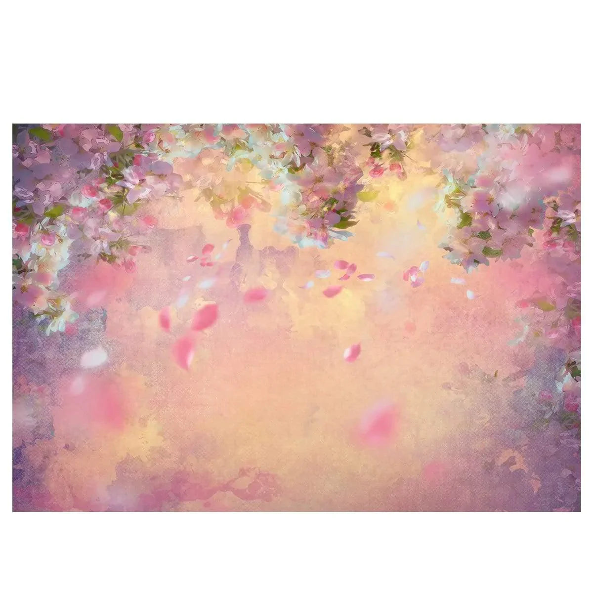 Allenjoy Dreamy Beautiful Oil Painting Floral Backdrop - Allenjoystudio