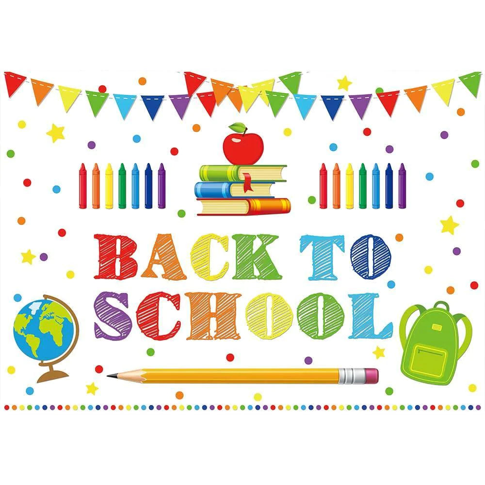 Allenjoy Back to School Backdrop First Day of School Preschool Backdrop - Allenjoystudio