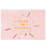 Allenjoy Back to School Biscuits Colored Pencil Pink Backdrop - Allenjoystudio