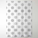Allenjoy Backdrop Background of White Backdrop with Silver Sequin Dots Dropback - Allenjoystudio