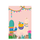 Allenjoy Backdrop Cactus Party Alpaca Pink Cartoon Kid Photo Studio Professional 
S