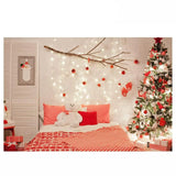 Allenjoy Christmas Bedroom Tree Bear Indoor Backdrop - Allenjoystudio